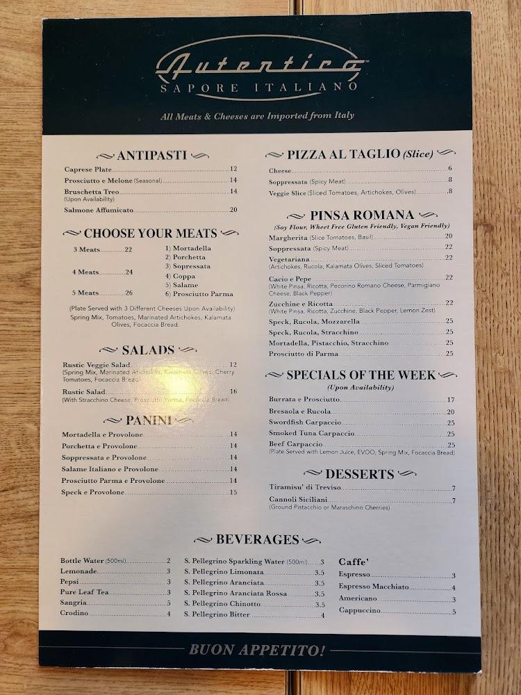 Autentico Sapore Italiano Menu image 4